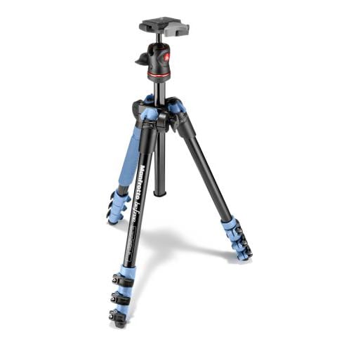 Manfrotto (マンフロット) befree アルミニウム三脚ボール雲台キット MKBFRA4L-BH ブルー