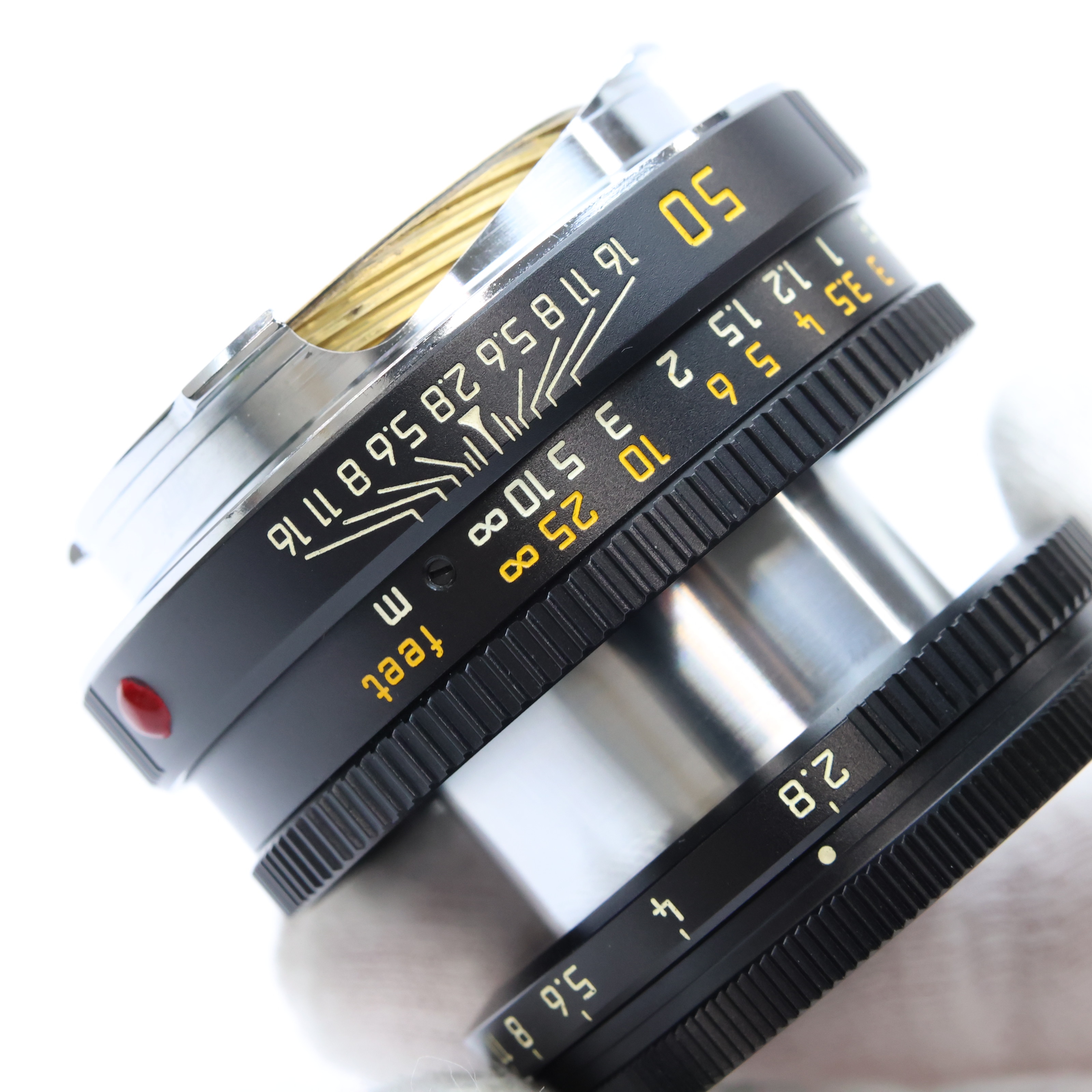 中古)Leica (ライカ) エルマー M50mm F2.8 沈胴式 ※最短0.7m ブラック