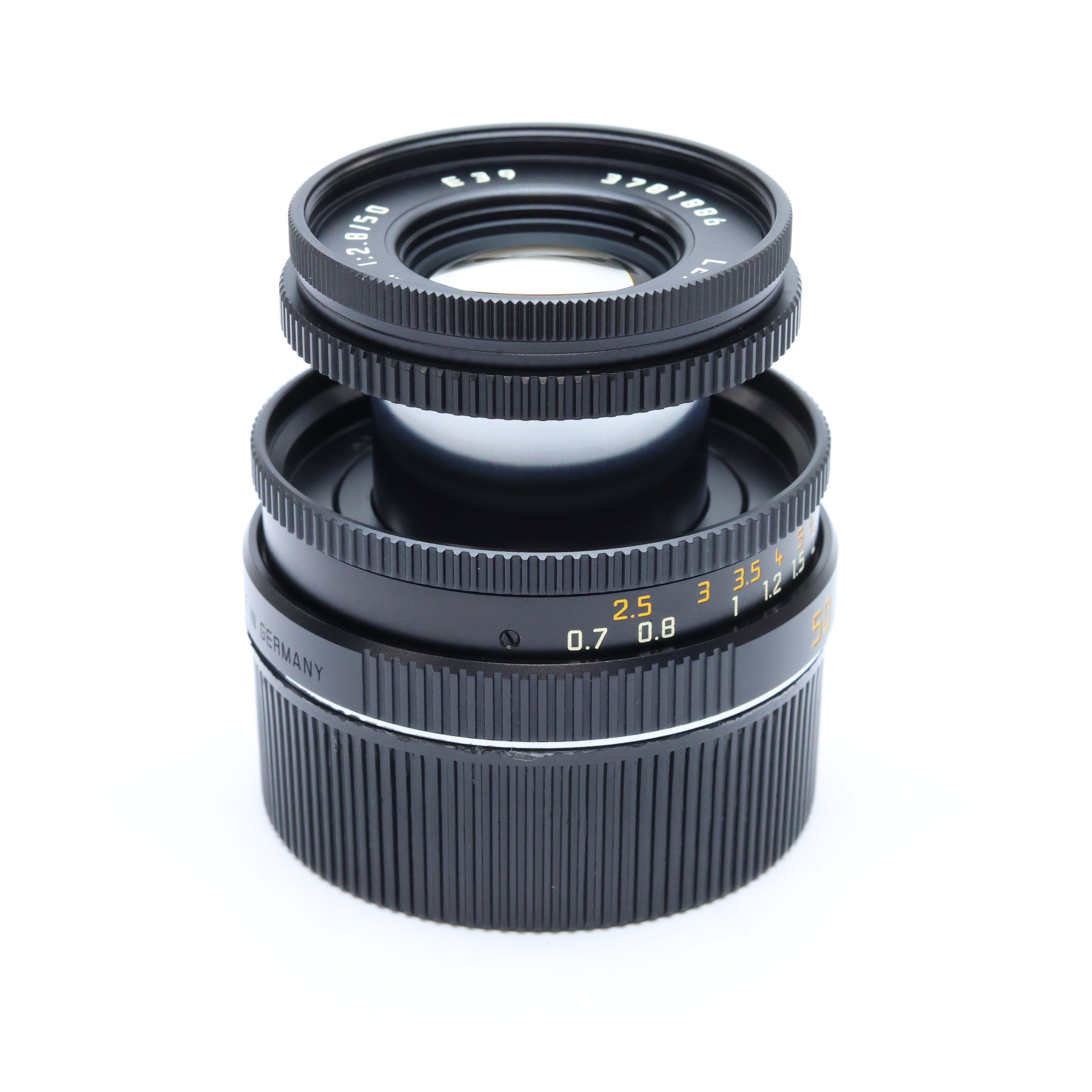 中古)Leica (ライカ) エルマー M50mm F2.8 沈胴式 ※最短0.7m ブラック