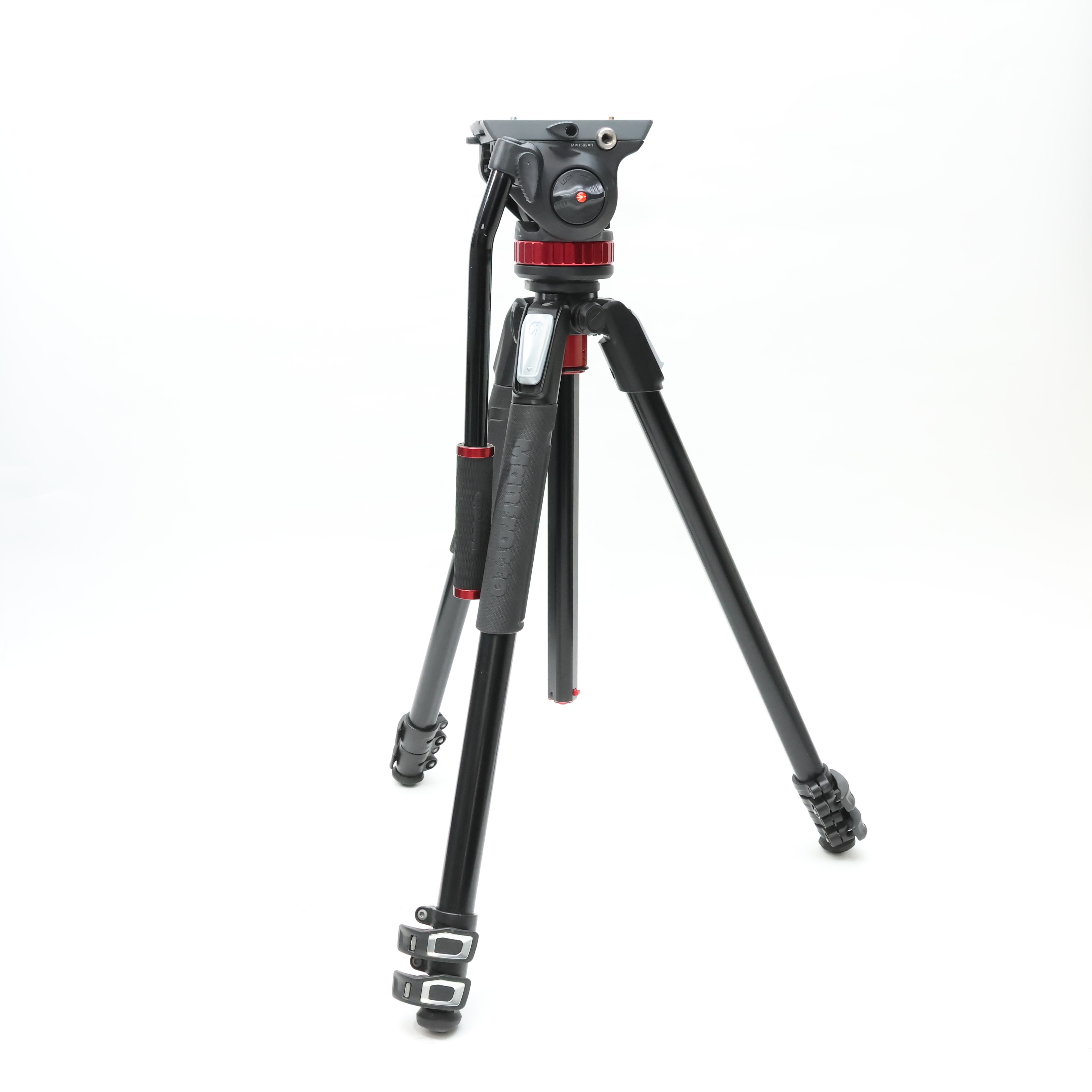 中古)Manfrotto (マンフロット) 055プロアルミニウム三脚3段+MVH502AH 中古)Manfrotto (マンフロット) 055プロアルミニウム三脚3段+MVH502AH