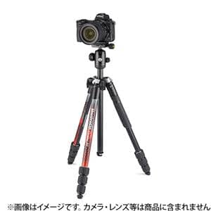Manfrotto (マンフロット) Element MII アルミニウム4段三脚キット MKELMII4RD-BH レッド