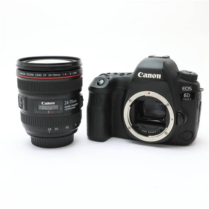 中古)Canon (キヤノン) EOS 6D Mark II EF24-70 F4L IS USM レンズ 