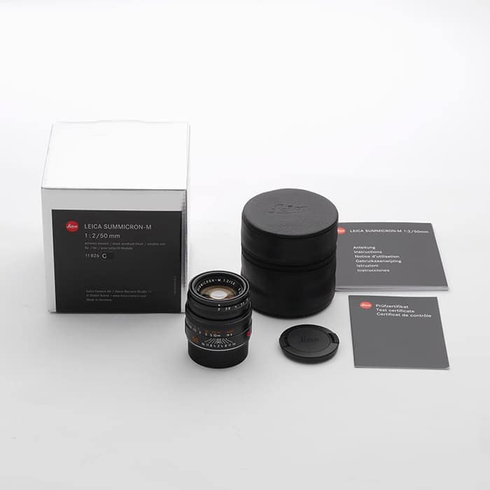 Leica (ライカ) ズミクロン M50mm F2.0 レンズフード組込 (6bit) ブラック