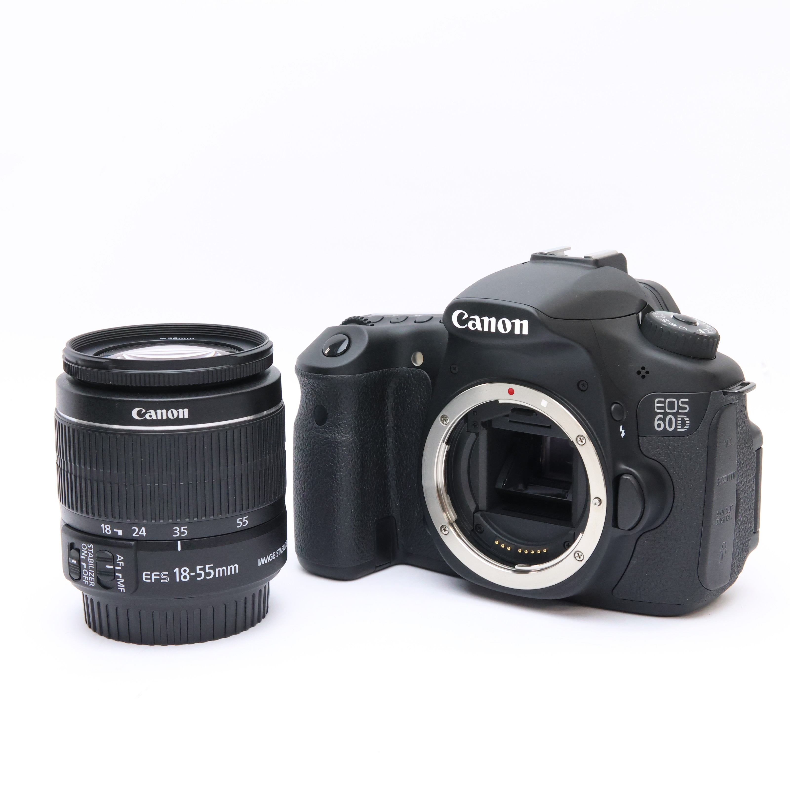中古)Canon (キヤノン) EOS 60D EF-S18-55 IS レンズキット（商品ID