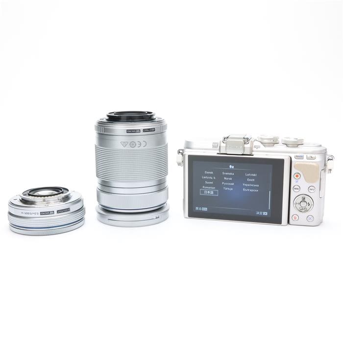 美品☆OLYMPUS PEN E-PL8 ホワイト ダブルズームレンズキット OLYMPUS PEN オリンパス ミラーレス E-PL8 レンズキット