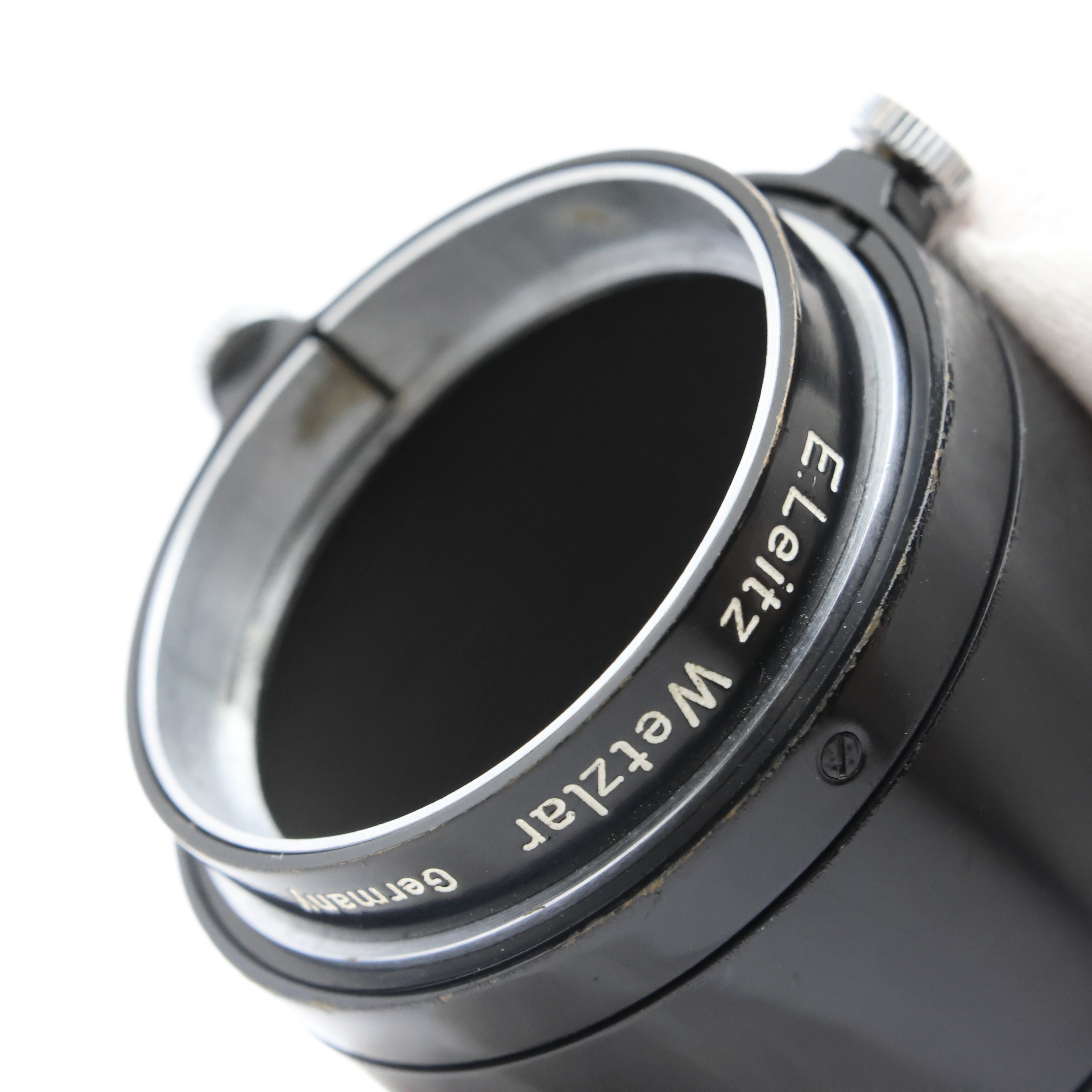 中古)Leica (ライカ) FIKUS エルマーズームフード ブラックxシルバー