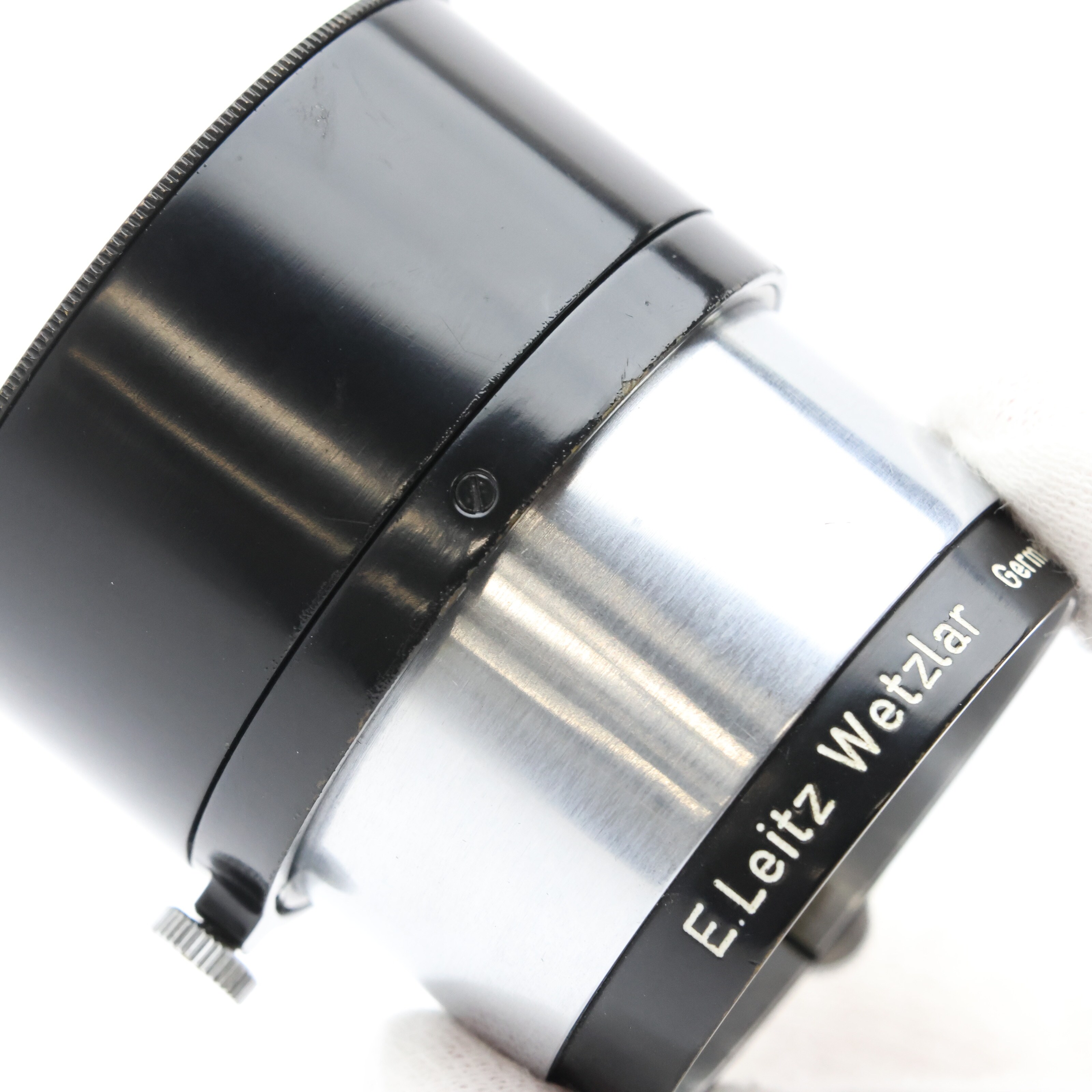 中古)Leica (ライカ) FIKUS エルマーズームフード ブラックxシルバー 