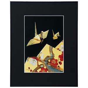 Kenko (ケンコー) アルミ額縁 画廊 ワイド四切 ガラス入り AGR-W4-BK ブラック メイン