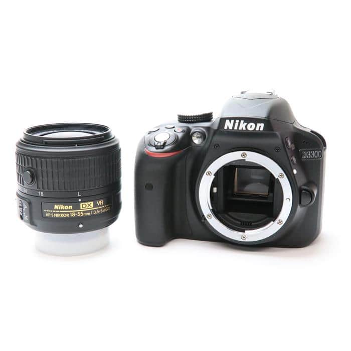 中古)Nikon (ニコン) D3300 18-55 VR IIレンズキット ブラック（商品ID