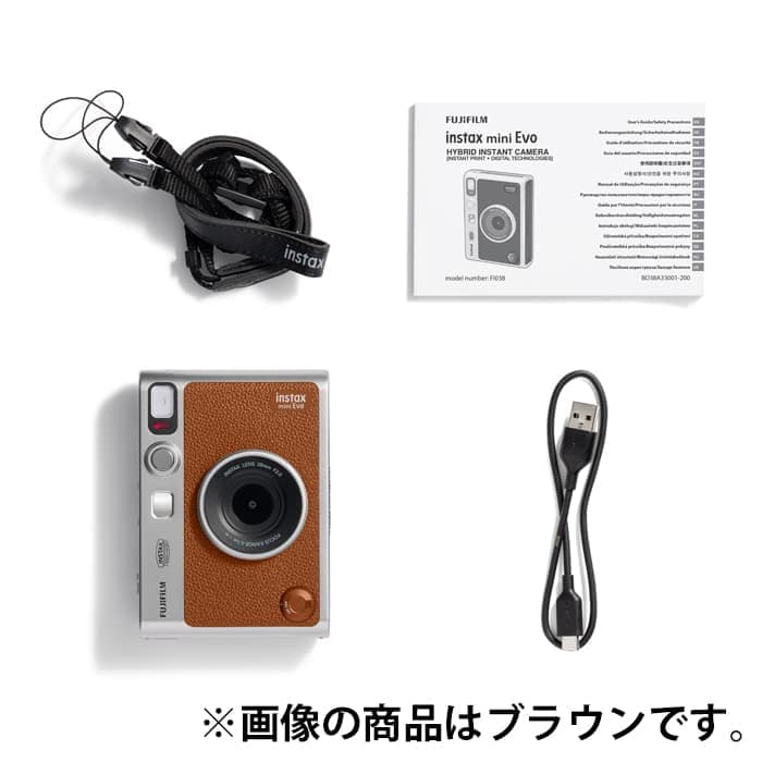 Fujifilm Instax Mini Evo  ブラック チェキ タイプＣ 新品)FUJIFILM (フジフイルム) instax mini Evo（USB Type-C
