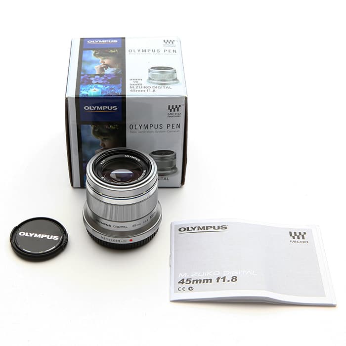 新品)OLYMPUS (オリンパス) M.ZUIKO DIGITAL 45mm F1.8 シルバー（商品