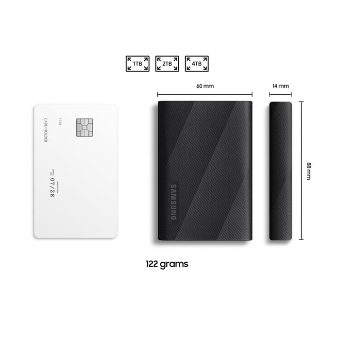 新品)SAMSUNG (サムスン) ポータブルSSD T9 4TB MU-PG4T0B/WW