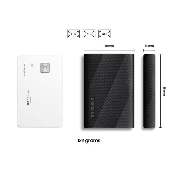 新品)SAMSUNG (サムスン) ポータブルSSD T9 4TB MU-PG4T0B/WW 海外