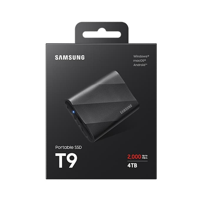 新品)SAMSUNG (サムスン) ポータブルSSD T9 4TB MU-PG4T0B/WW 海外