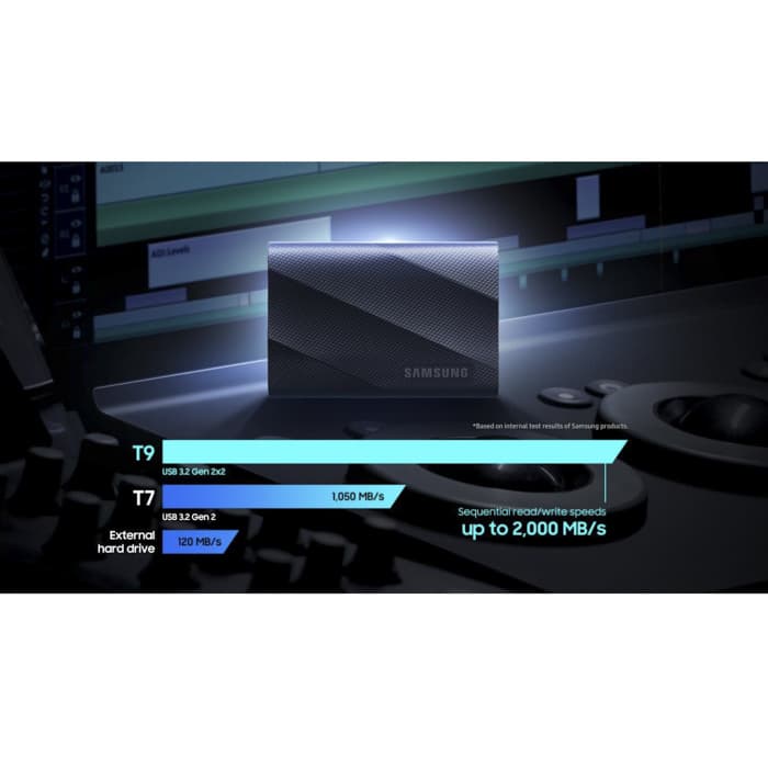 新品)SAMSUNG (サムスン) ポータブルSSD T9 4TB MU-PG4T0B/WW 海外