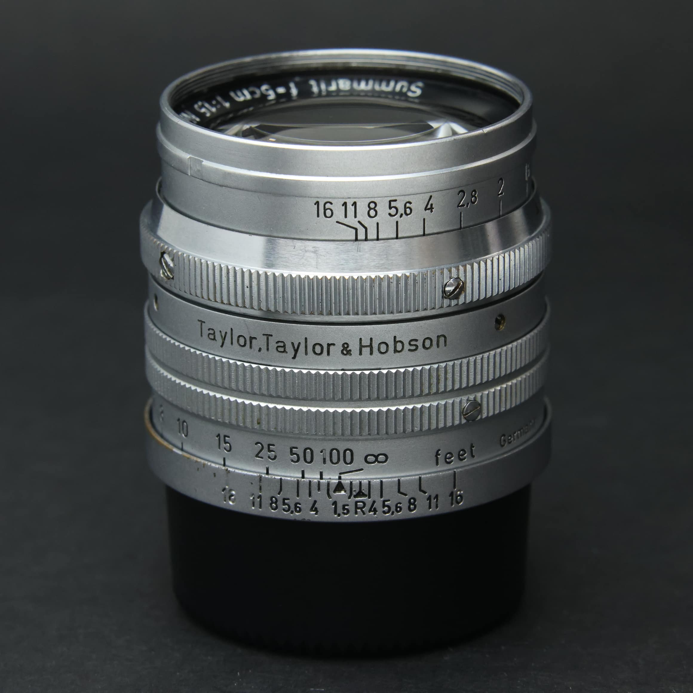 中古)Leica (ライカ) ズマリット L50mm F1.5 テーラー・ホブソン刻印入