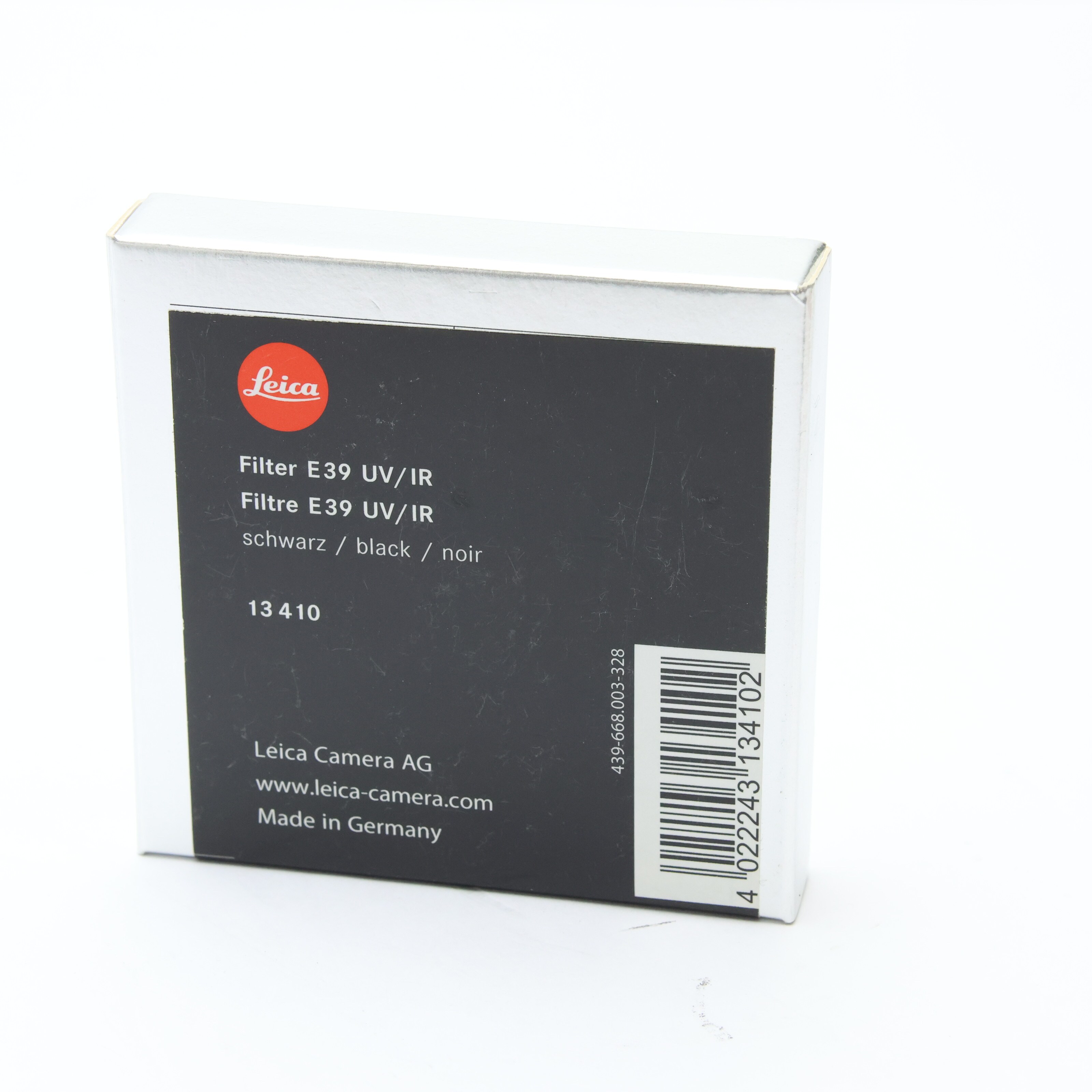 Leica E39 Filter 0 UV⁄IR Black (Black) UV⁄IRフィルター | II UVa