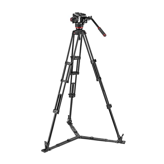 新品)Manfrotto (マンフロット) 504Xビデオ雲台+アルミツイン三脚GS 
