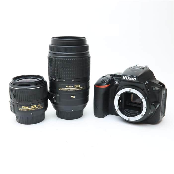 中古)Nikon (ニコン) D5500 ダブルズームキット ブラック（商品ID