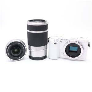 【出品 5/27まで】SONY α6000 ダブルズームレンズキット SONY (ソニー) α6000ダブルズームレンズキット ILCE-6000Y W ホワイト