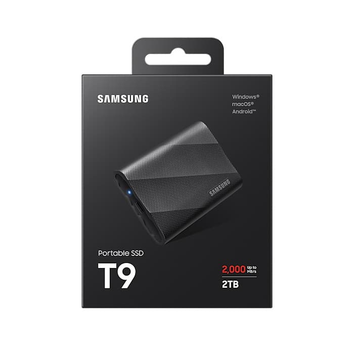 新品)SAMSUNG (サムスン) ポータブルSSD T9 2TB MU-PG2T0B/WW 海外