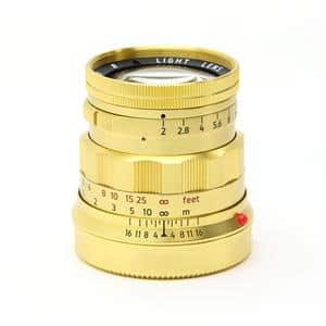 Light lens lab（ライトレンズラボ） M 50mm F2 Rigid（周リジッド）（ライカM用） ブラスゴールド メイン