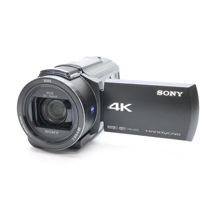 【良品】SONY FDR-AX45 4Kビデオカメラ 本体 ブラックカラー ソニー FDR-AX45A B 4Kビデオカメラ Handycam ブラック | ヤマダ