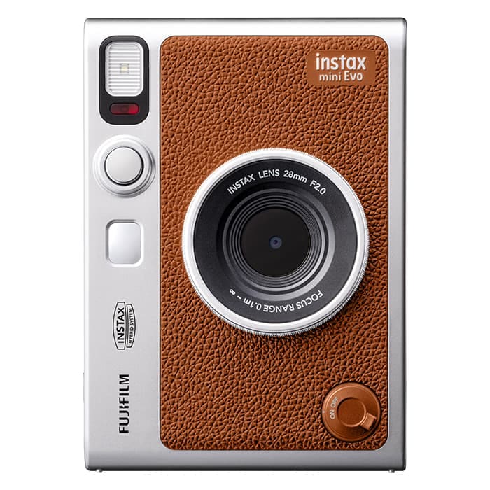 新品)FUJIFILM (フジフイルム) ハイブリッドインスタントカメラ チェキ instax mini Evo (USB Type-C対応モデル)  ブラウン（商品ID：4547410520125）詳細ページ デジタルカメラ、ミラーレスカメラ、交換レンズの総合サイト｜マップカメラ