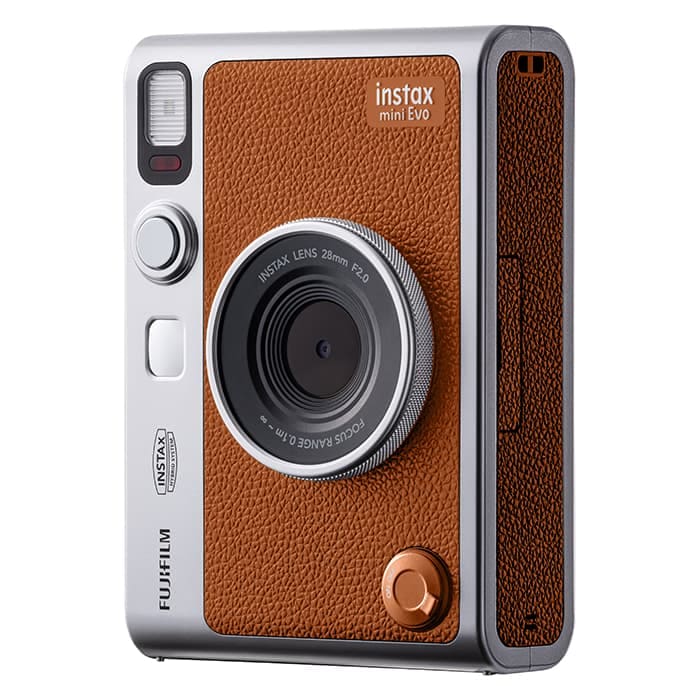 FUJIFILM (フジフイルム) ハイブリッドインスタントカメラ チェキ instax mini Evo (USB Type-C対応モデル) ブラウン