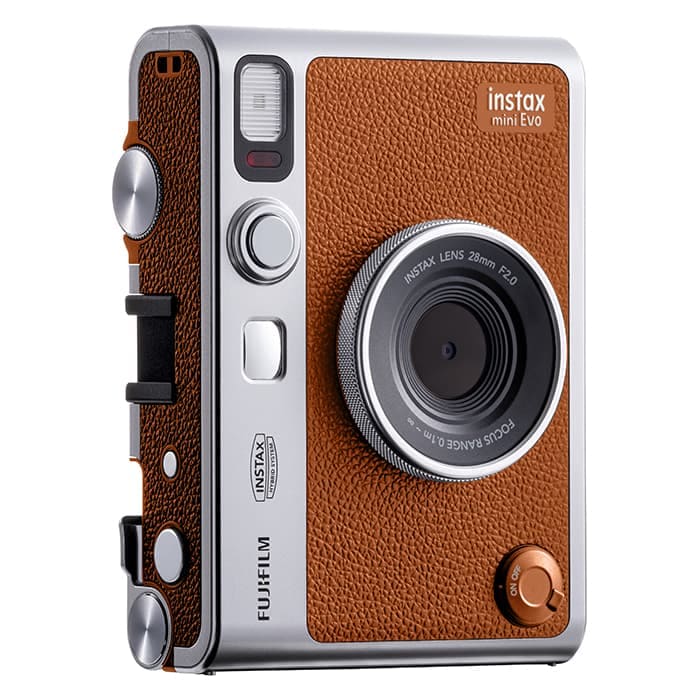 FUJIFILM (フジフイルム) ハイブリッドインスタントカメラ チェキ instax mini Evo (USB Type-C対応モデル) ブラウン