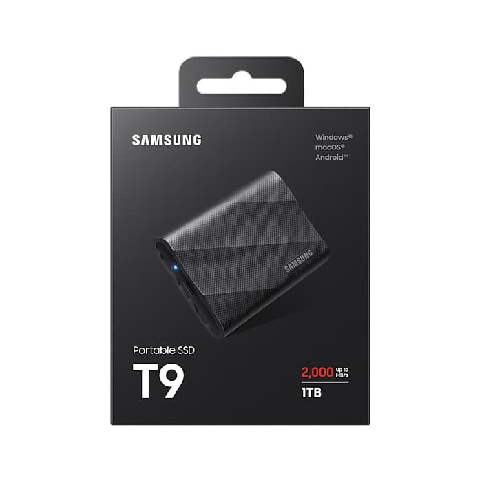 Samsung(サムスン) T9 1TBポータブルSSD 新品)SAMSUNG (サムスン) ポータブルSSD T9 1TB MU-PG1T0B/WW 海外
