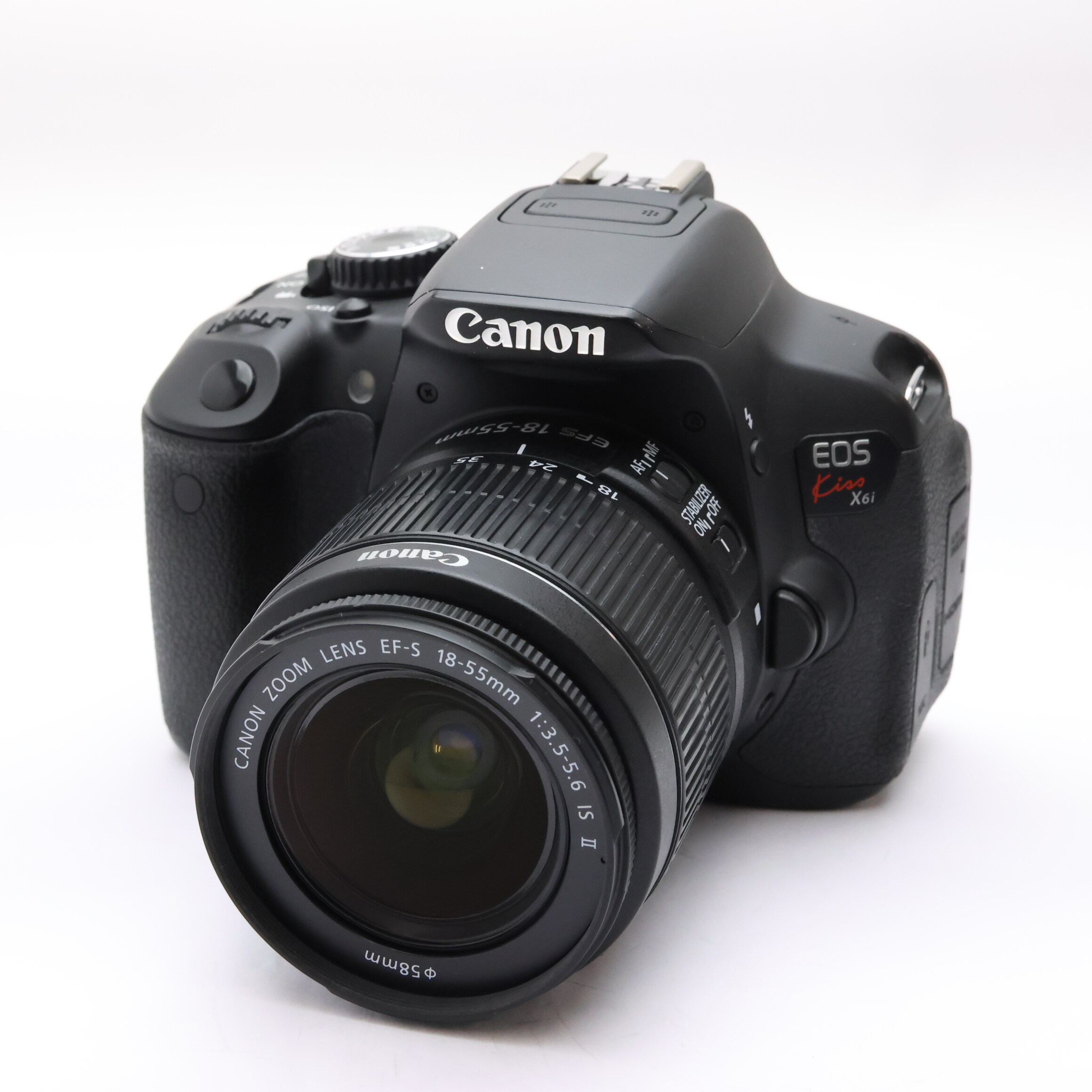 中古)Canon (キヤノン) EOS Kiss X6i EF-S18-55 IS II レンズキット 