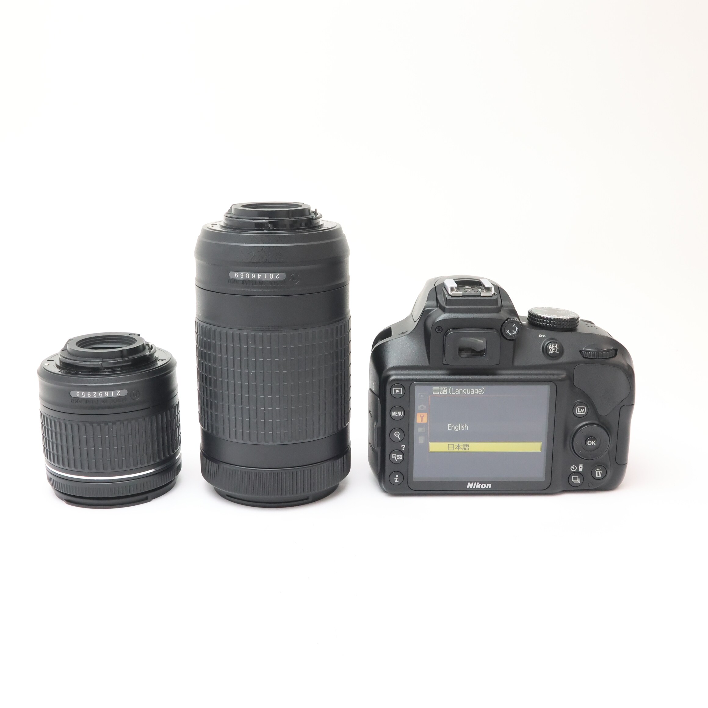 ニコン デジタル一眼レフカメラ D3400 ダブルズームキット ブラック