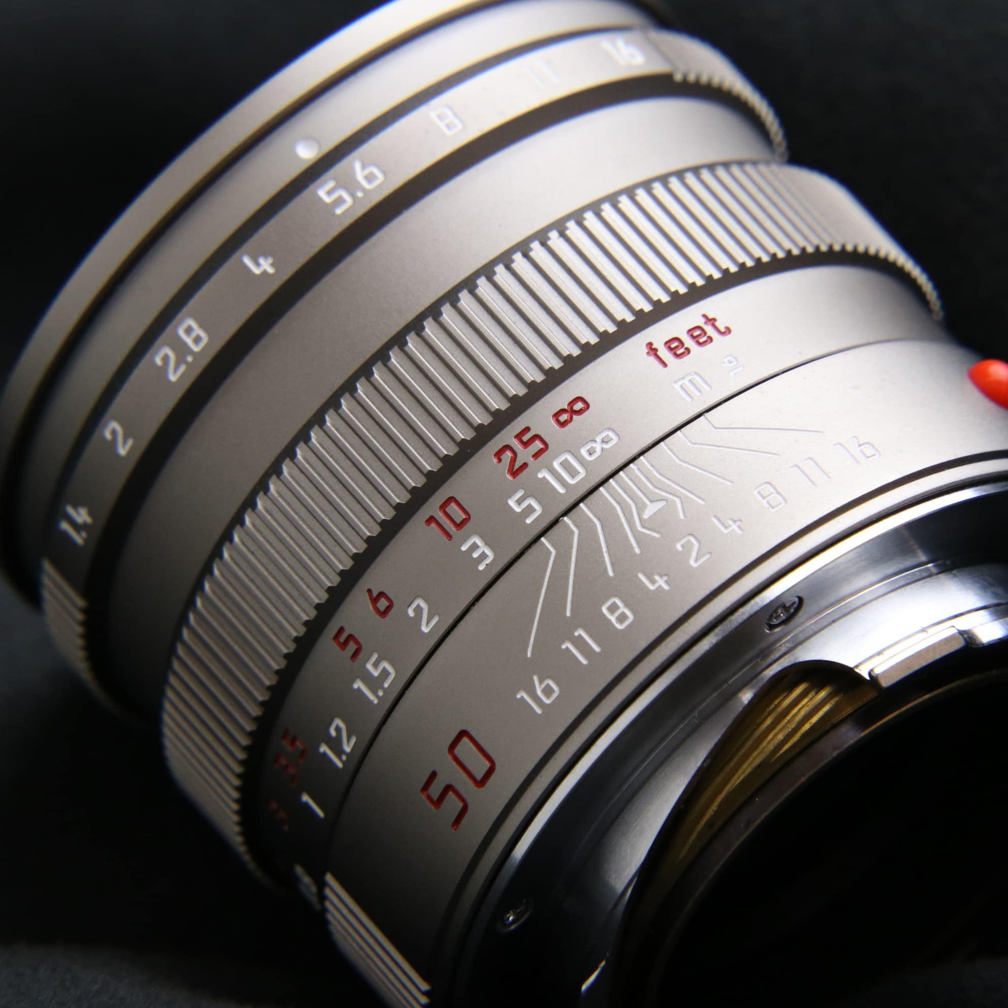 中古)Leica (ライカ) ズミルックス M50mm F1.4 フード組込 チタン