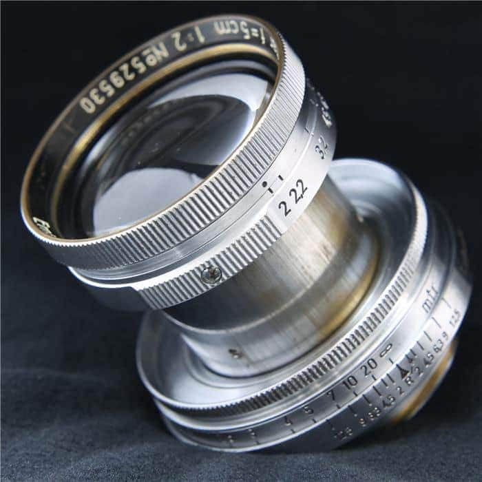 ズミター L50mm F2 コーティング無し (Luftwaffen-Eigentum刻印)