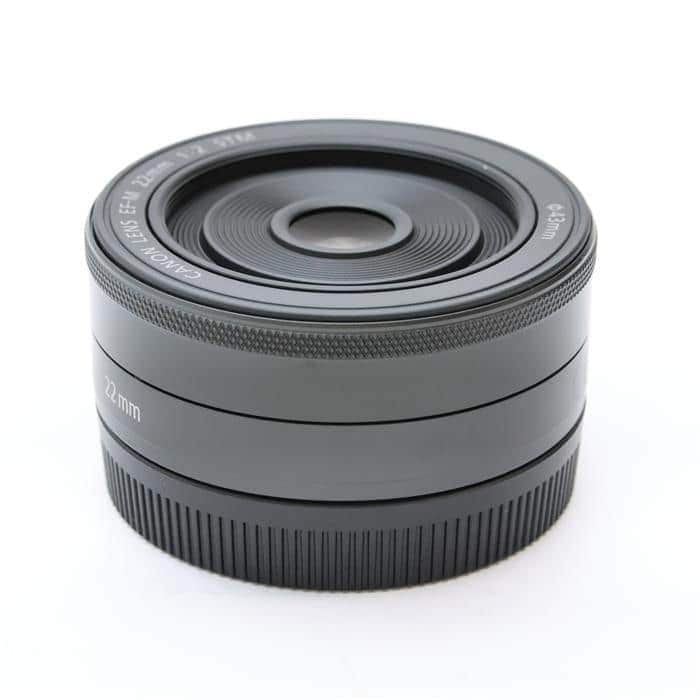【美品】 キヤノン Canon EF-M 22mm F2 STM ブラック 中古)Canon (キヤノン) EF-M22mm F2 STM ブラック（商品ID