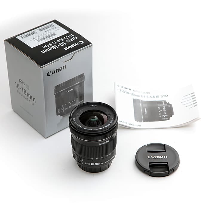 ☆新品級美品Canon EF-S10-18mm F:4.5-5.6 IS STM