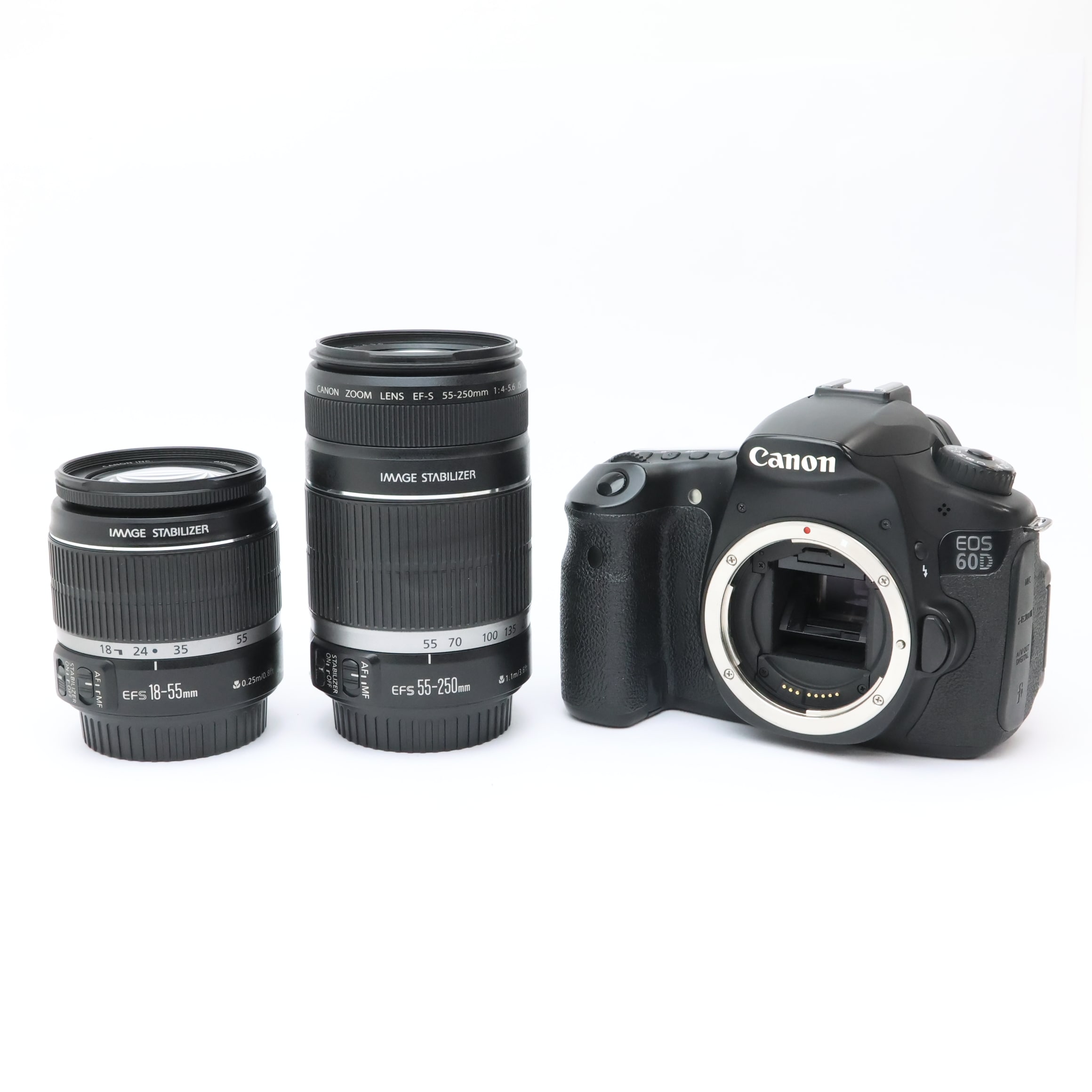 ✨Canon EOS 60D✨ダブルレンズセット✨単焦点レンズ付き、その他色々 中古)Canon (キヤノン) EOS 60D ダブルズームキット（商品ID