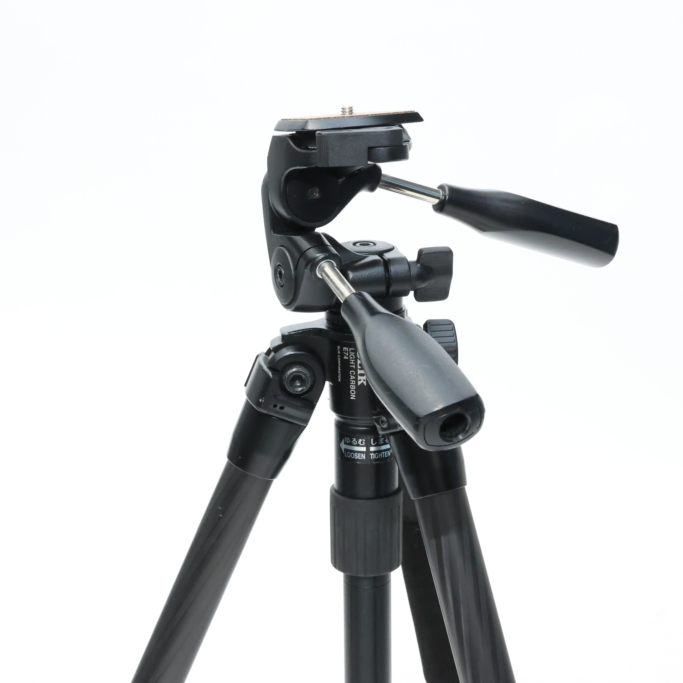 中古)SLIK (スリック) 中小型カーボン4段三脚 ライトカーボン E74 
