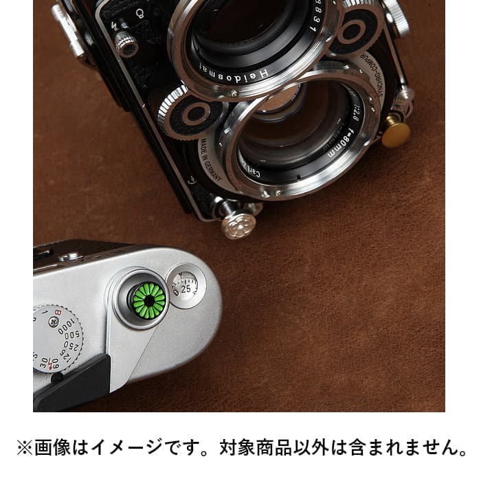 新品)cam-in（カムイン） レリーズボタン 10mm 緑の花（商品ID