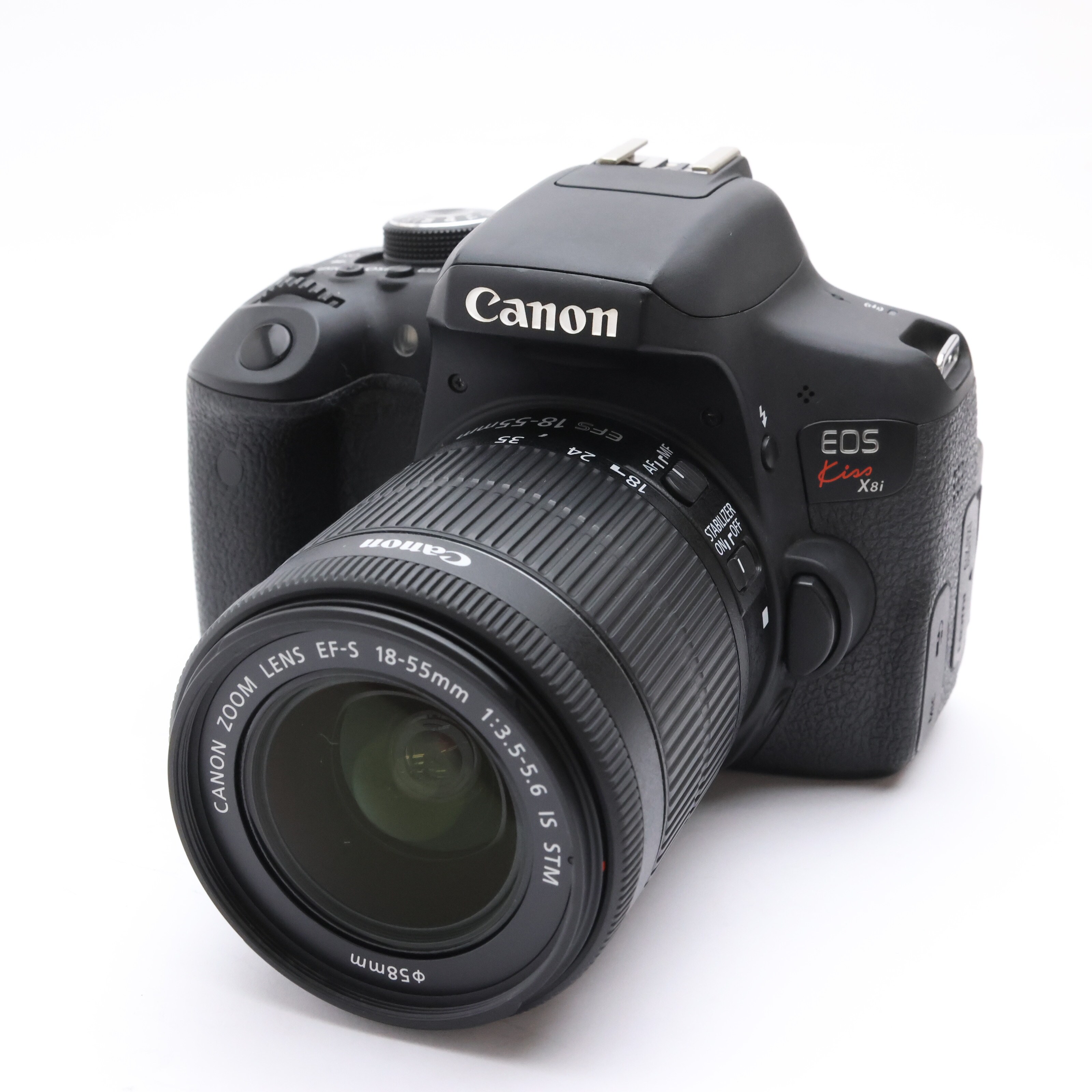 中古)Canon (キヤノン) EOS Kiss X8i EF-S18-55 IS STM レンズキット
