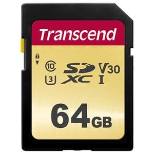 Transcend (トランセンド) SDXCカード UHS-I V30 64GB TS64GSDC500S メイン