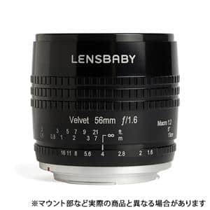 Lensbaby (レンズベビー) Velvet 56 56mm F1.6 ソフト (マイクロフォーサーズ用)  ブラック メイン