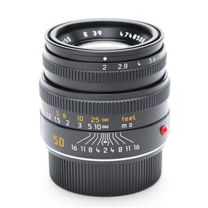 Leica (ライカ) ズミクロン M50mm F2.0 レンズフード組込 (6bit) ブラック メイン