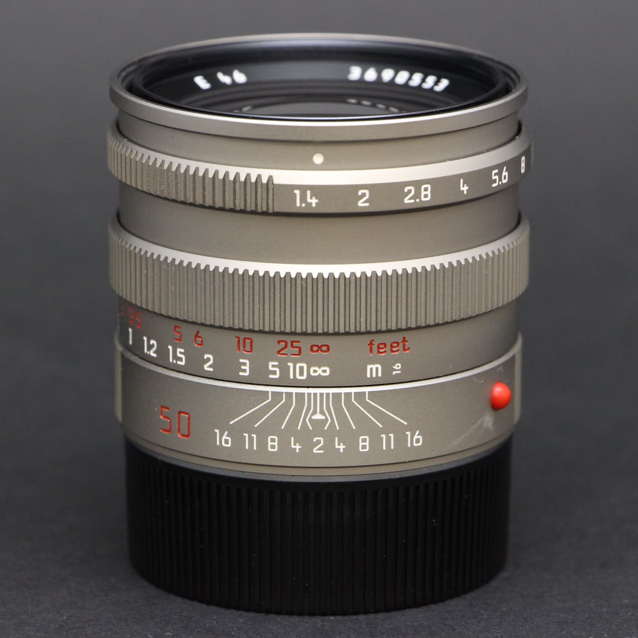 中古)Leica (ライカ) ズミルックス M50mm F1.4 フード組込 チタン