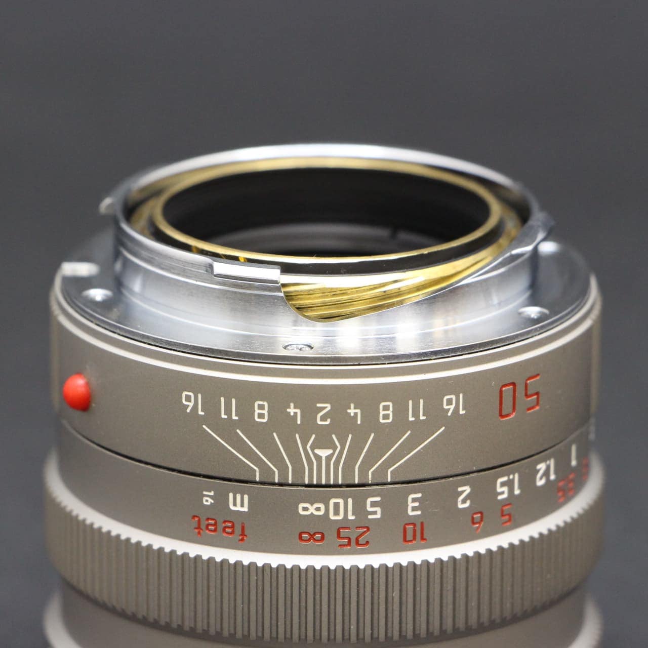 中古)Leica (ライカ) ズミルックス M50mm F1.4 フード組込 チタン
