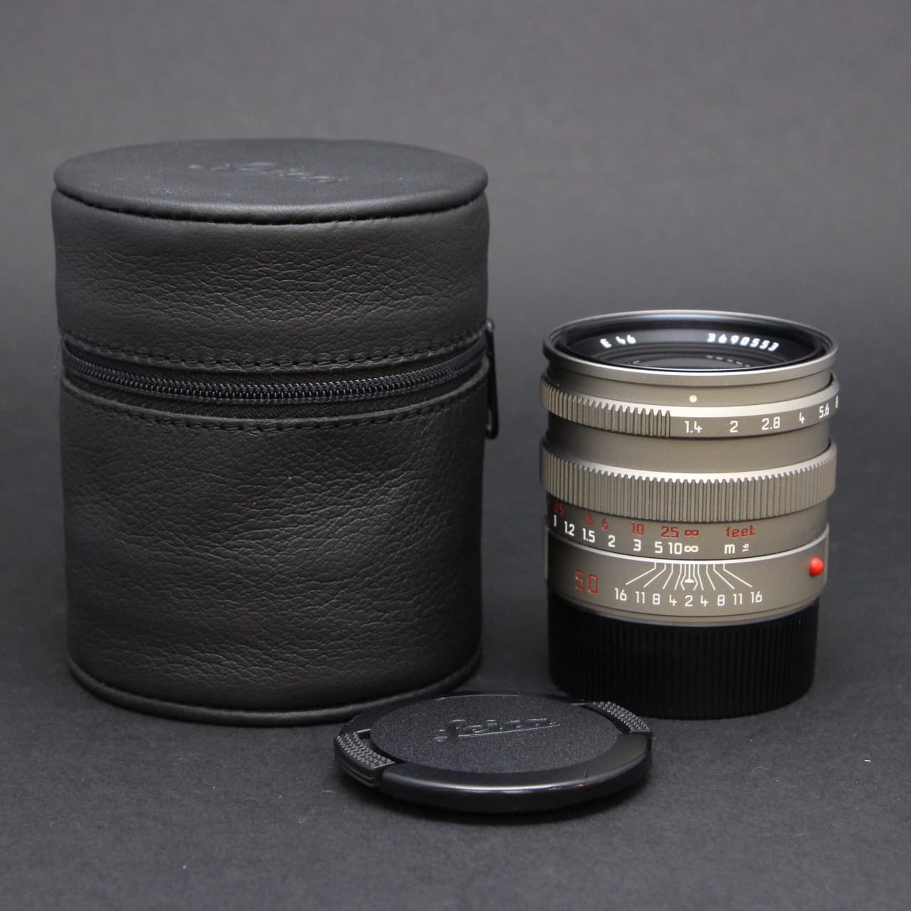 中古)Leica (ライカ) ズミルックス M50mm F1.4 フード組込 チタン