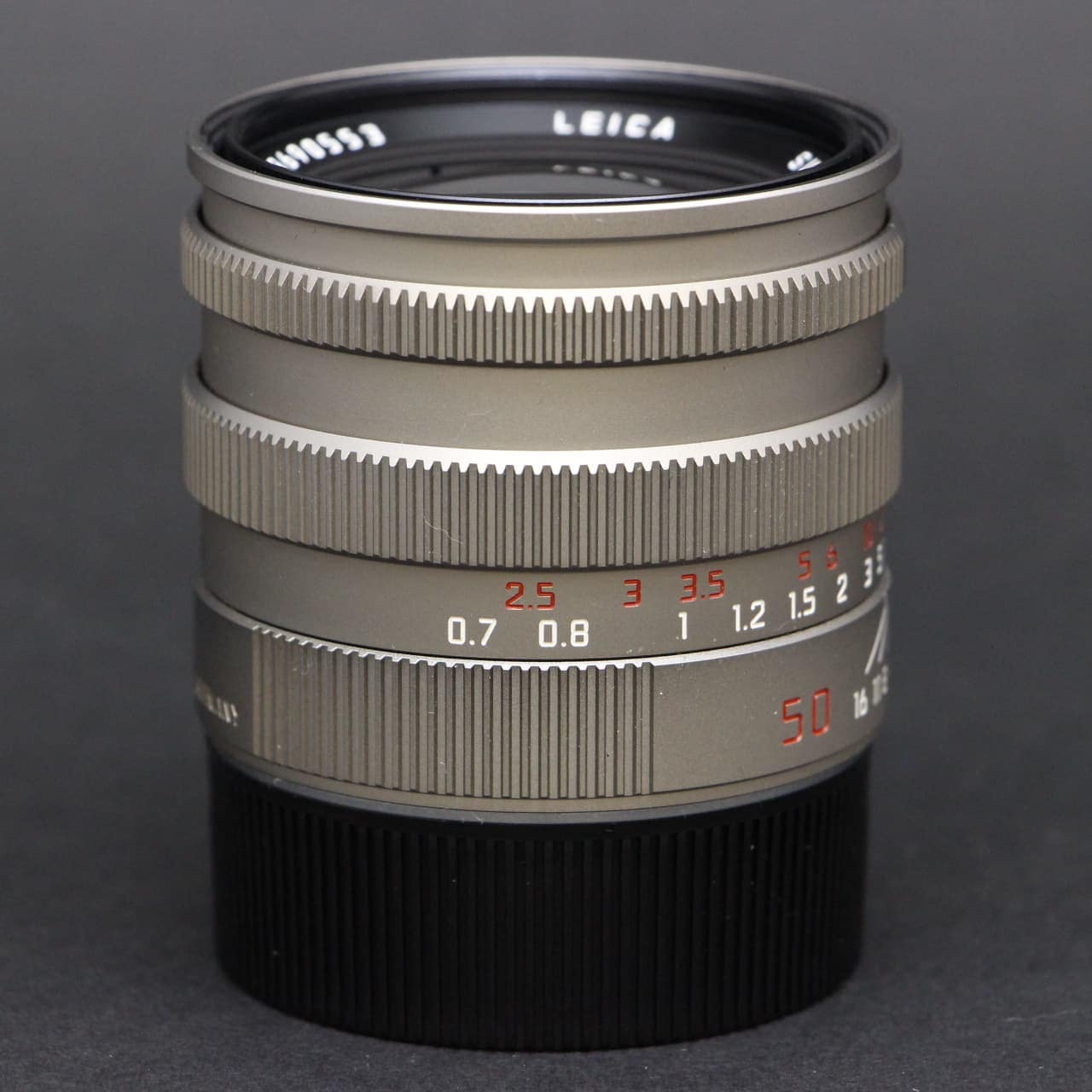 中古)Leica (ライカ) ズミルックス M50mm F1.4 フード組込 チタン