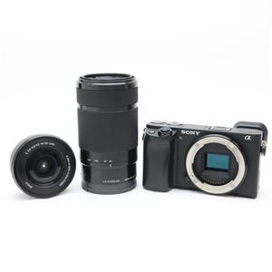 【美品】SONY カメラ　α6400 ダブルズームレンズキット　レンズ2個セット SONY (ソニー) α6400 ダブルズームレンズキット ILCE-6400Y ブラック