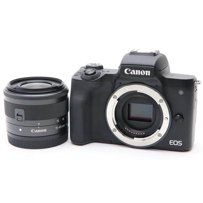 中古)Canon (キヤノン) EOS Kiss M2 EF-M15-45 IS STM レンズキット